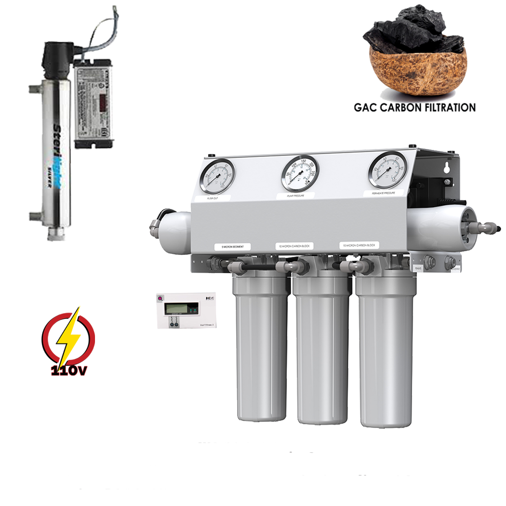 Brewing Water 10" GAC 200 GPD Reverse Osmosis System