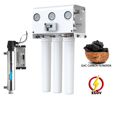 Brewing Water 500 GPD GAC Reverse Osmosis System